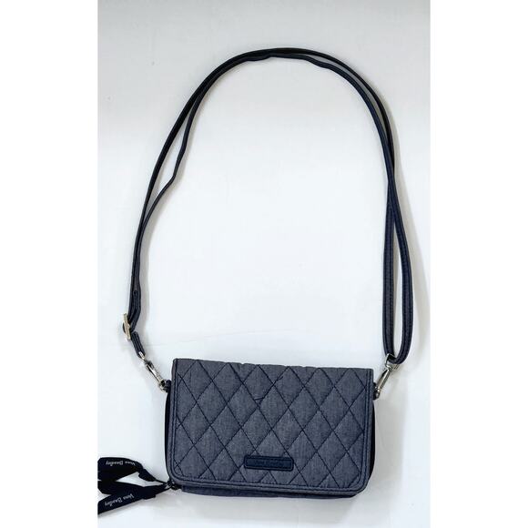 Vera Bradley Handbags - Vera Bradley RFID Jacquard Argyle blue All in One wristlet/crossbody bag